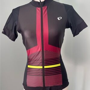 Pearl Izumi Women's ELITE Pursuit Black and Burgundy Cycling Jersey